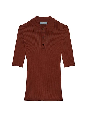 Cotton Polo Sweater