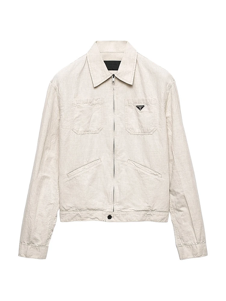 Chambray Blouson Jacket