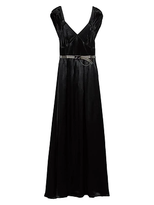 Long Satin Dress