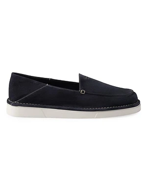 Suede Slip-On Loafers