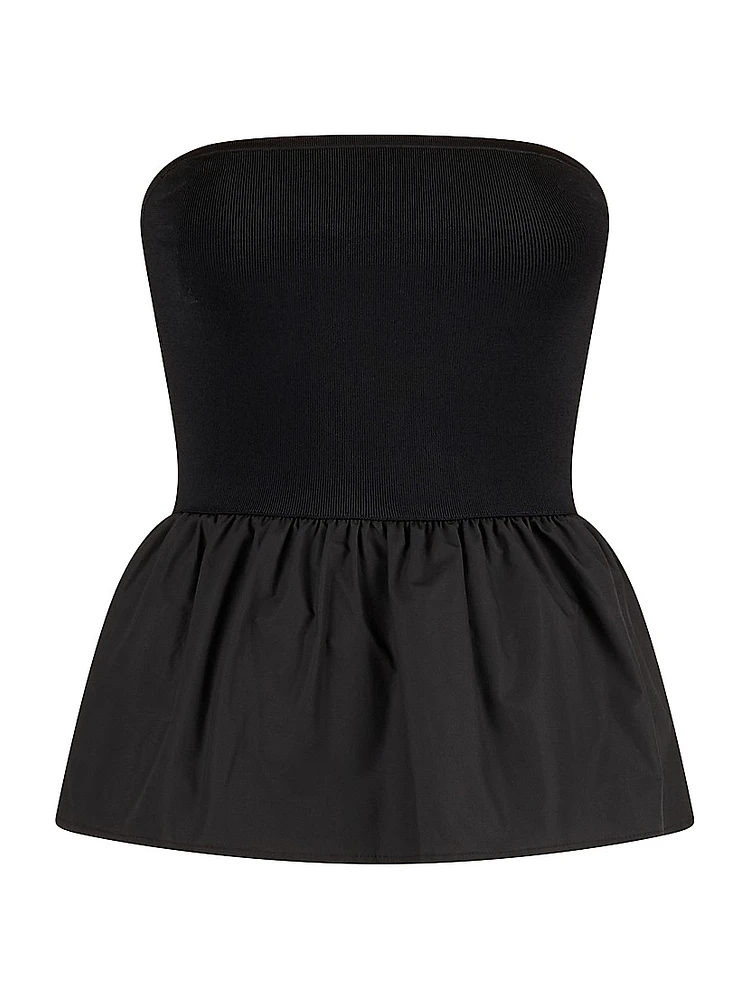 Ruthie Cotton Poplin Peplum Top