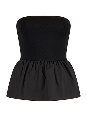 Ruthie Cotton Poplin Peplum Top