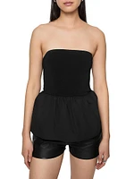 Ruthie Cotton Poplin Peplum Top