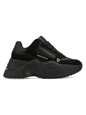 Temple Leather Suede Low Top Sneakers