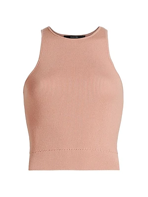 Avery Rib-Knit Racerback Crop Tank