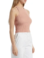 Avery Rib-Knit Racerback Crop Tank