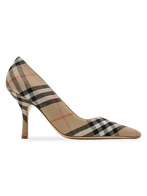 Dame Check 90MM Pumps