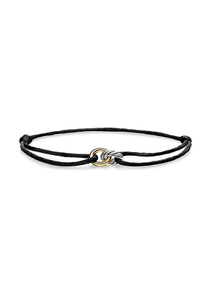 Sculpted Cable Linked Cord Bracelet