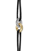 Sculpted Cable Linked Cord Bracelet