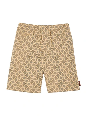Square Cross Jacquard Shorts