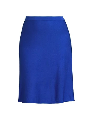 Plus Knit A-Line Midi-Skirt