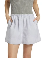 Jana Oversized Linen-Cotton Shorts