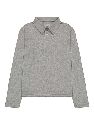 Little Boy's & Long Sleeve Polo Shirt
