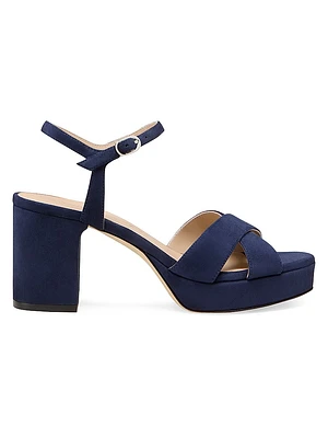Dayna 80MM Leather Platform Sandals