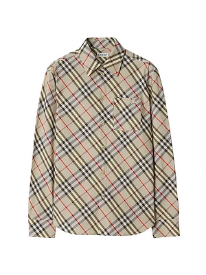 Regular Fit Check Cotton Shirt