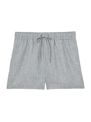 Willow Drawstring Linen-Blend Shorts