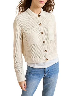 Cropped Crochet Jane Jacket