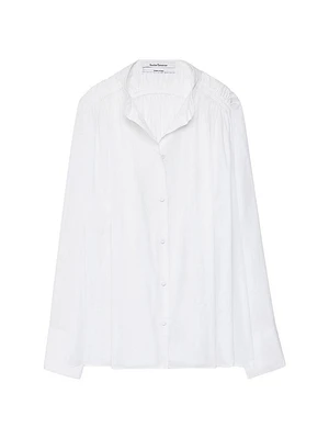 Gathered Voile Blouse