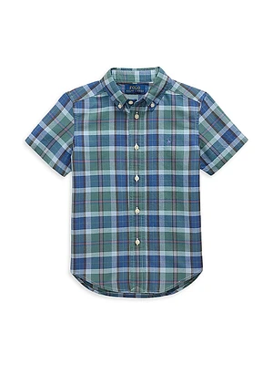 Little Boy's & Classic Oxford Short-Sleeve Shirt
