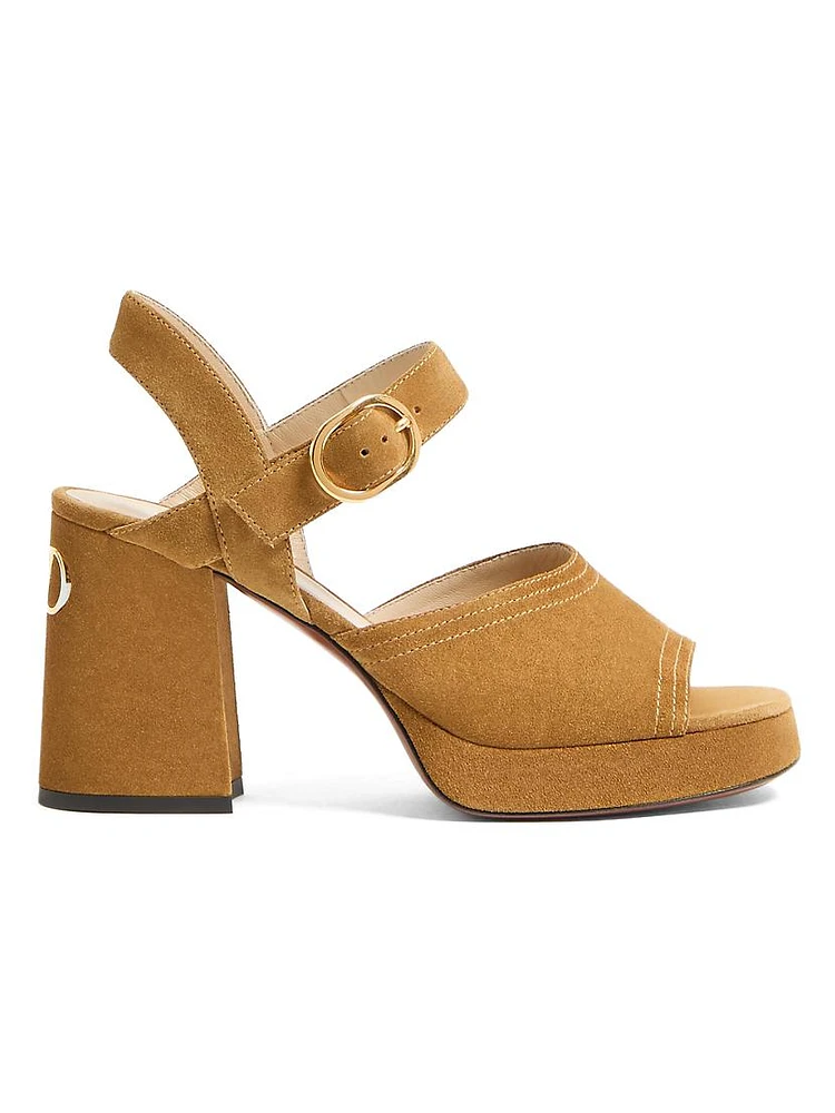 Fawcette Platform Crust Leather 100MM Sandals