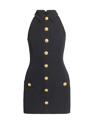 Grain de Poudre Wool Minidress