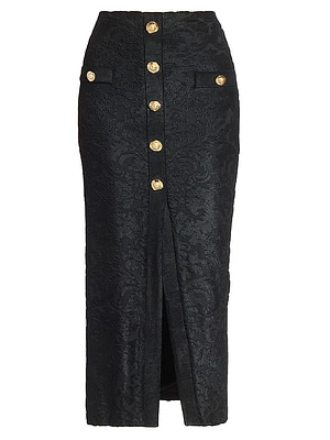Bouclette Baroque Midi-Skirt