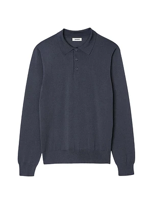 Ribbed Polo Shirt