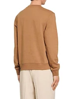Sweatshirt with Flower Patch