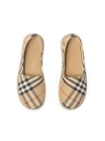 Baby's, Little Kid's & Check Canvas Espadrilles
