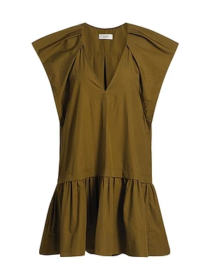 Ember Cotton Cap-Sleeve Minidress