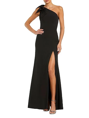 Ieena One-Shoulder Bow Gown