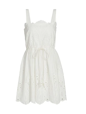 Cosette Eyelet Cotton Minidress
