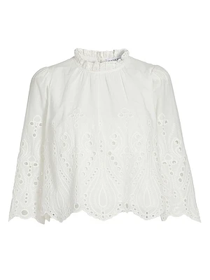 Fontaine Eyelet Cotton Top
