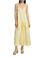 Martin Eyelet Cotton Maxi Dress