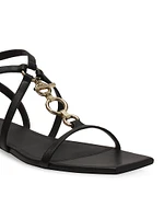 Mesure Flat Leather Sandals