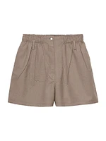 Mouliné Wool Shorts