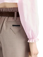 Mouliné Wool Shorts
