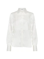 Stretch Silk Satin Shirt