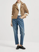 Stretch Silk Satin Shirt