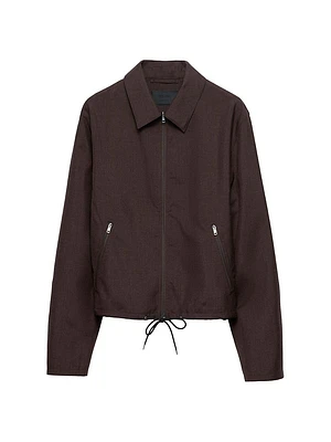 Mohair and Silk Blouson Jacket