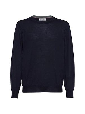 Virgin Wool and Cashmere Lightweight Sweater