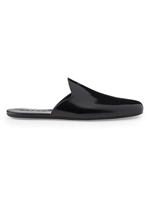 Brushed Leather Slippers