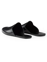 Brushed Leather Slippers