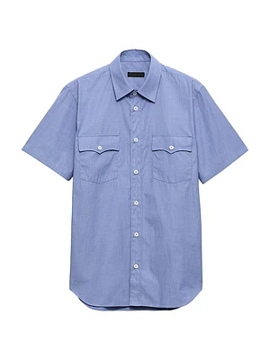 Short-Sleeved Cotton Shirt