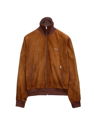 Suede Blouson Jacket