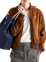 Suede Blouson Jacket