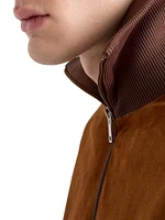 Suede Blouson Jacket