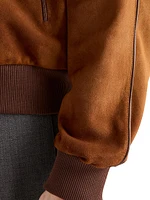 Suede Blouson Jacket