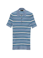 Striped Cotton Polo Shirt
