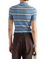 Striped Cotton Polo Shirt